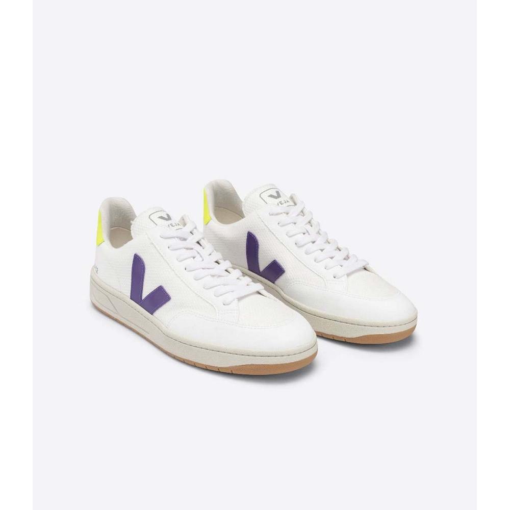 παπουτσια γυναικεια Veja V-12 B-MESH White/Purple | GR 581RVD